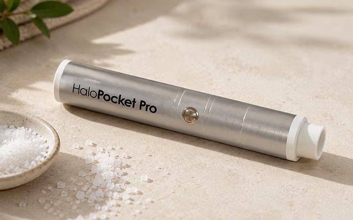 HaloPocket portable salt therapy for home and travel