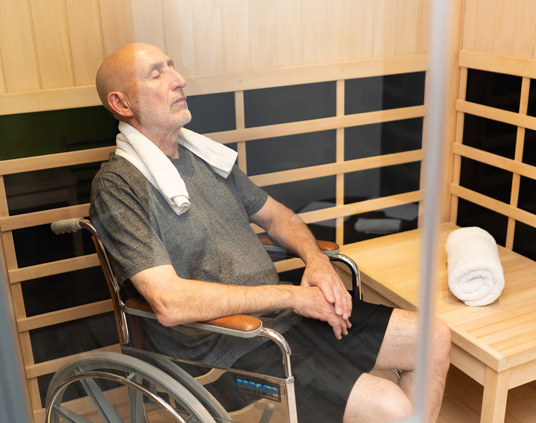Wheelchair-accessible salt cabin